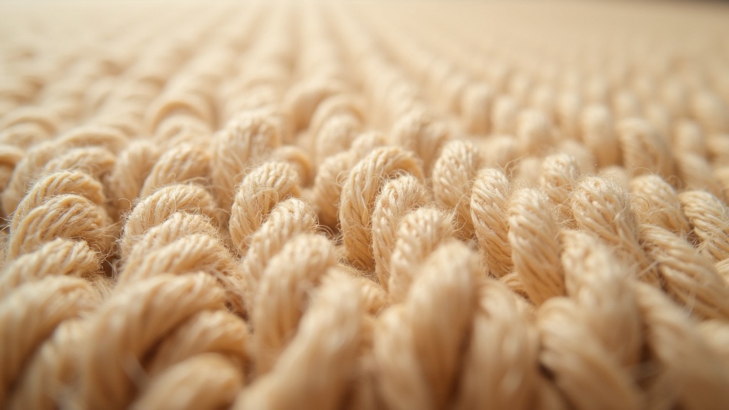 Close-up of sisal rug fibre weave showing coarse plant fibre construction relevant to cleaning sisal rugs