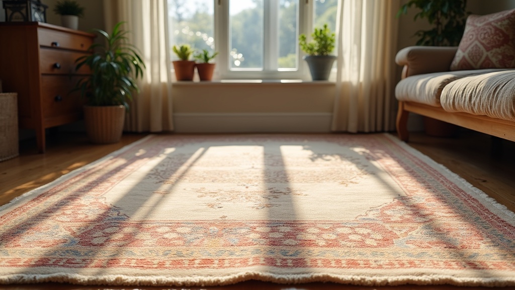 Worn antique hand-knotted rug showing pile wear and patina affecting rug value