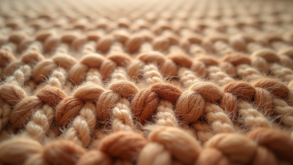 Close-up of knot density and pile texture illustrating construction quality that affects rug pricing