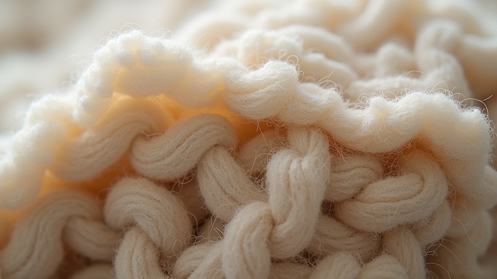 Close-up of dense wool pile and foundation showing rug construction relevant to entryway durability