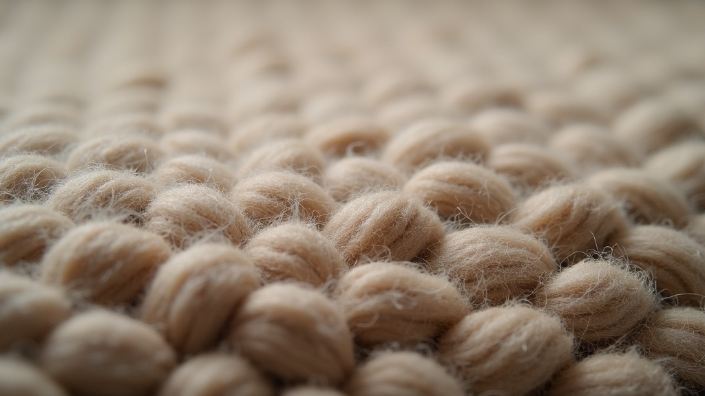 Close-up of hand-knotted wool rug pile texture relevant to pet stain treatment